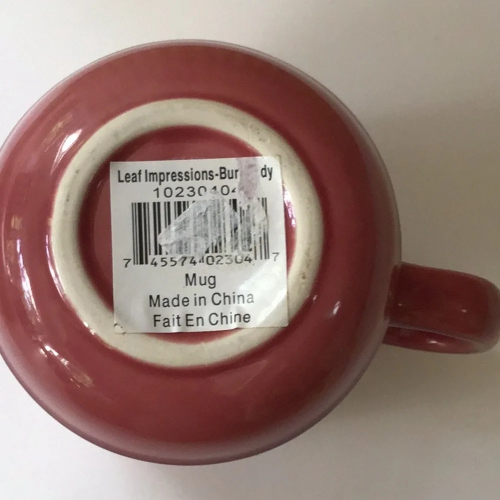 Leaf‎ Imprint Mug NWT